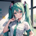 へそ出しミクさん 3枚目