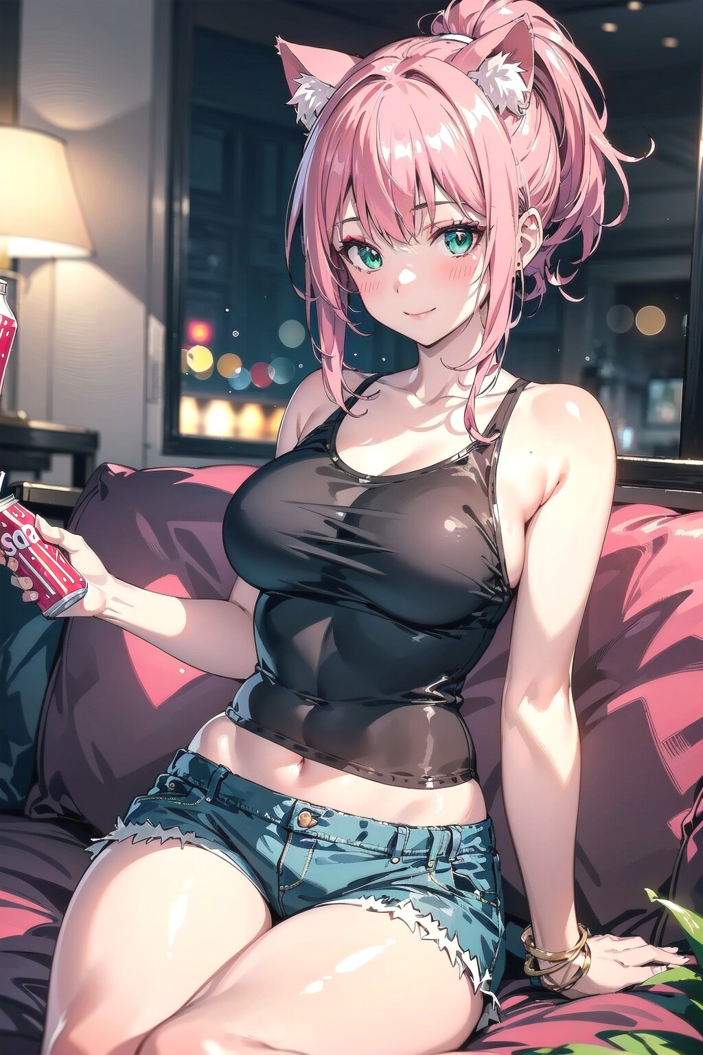 なんか飲んでく❓🐱✨