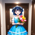アニキ(お姉ちゃん)、お花をどうぞ😉 3枚目