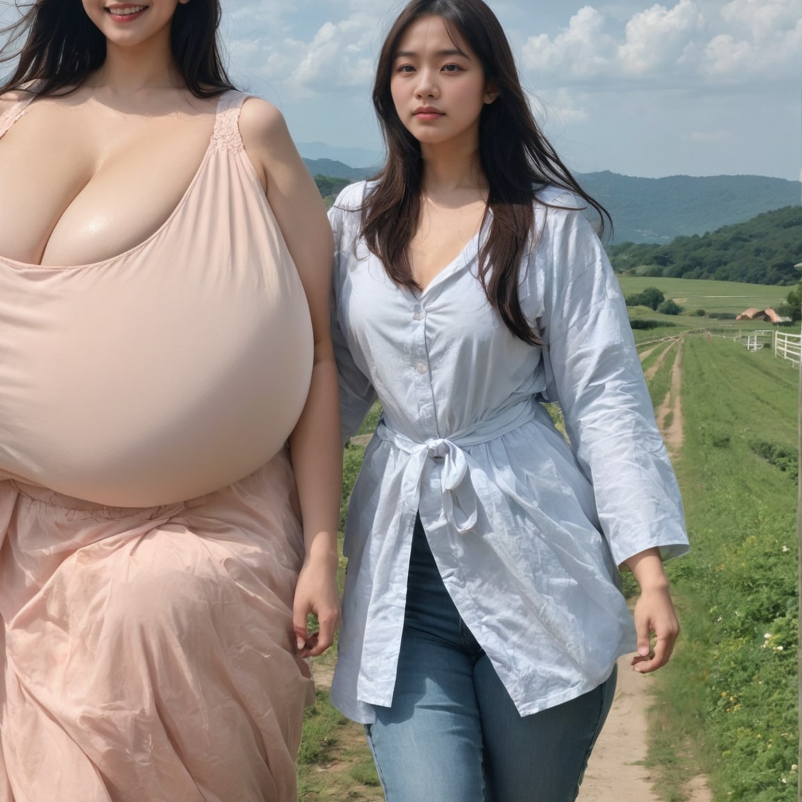 「わたしもお姉ちゃんみたいな胸になるのかな…」「きっとなるよ」「ずっといっしょにいようね」　→　なりました
