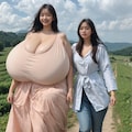 「わたしもお姉ちゃんみたいな胸になるのかな…」「きっとなるよ」「ずっといっしょにいようね」　→　なりました 2枚目