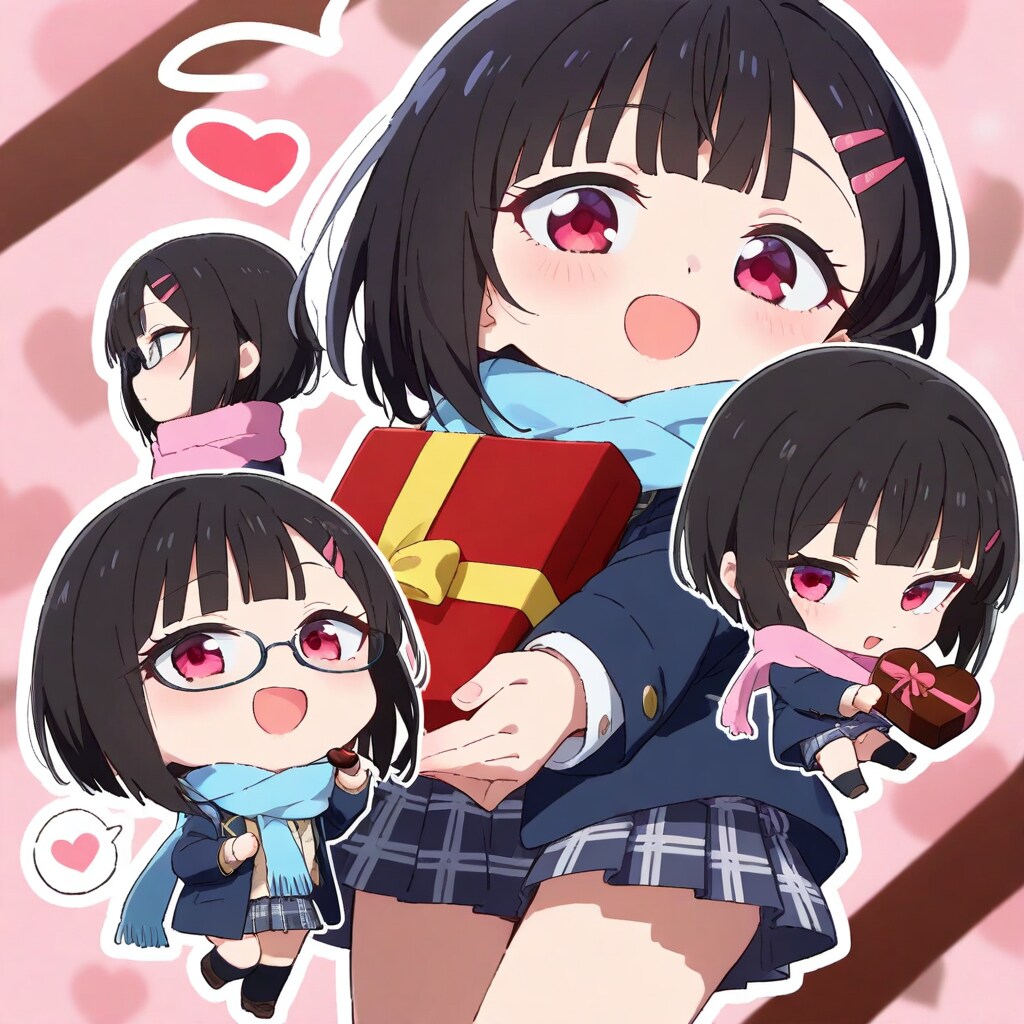 ちびメガネちゃん👓✨のばれんたいん🍫✨