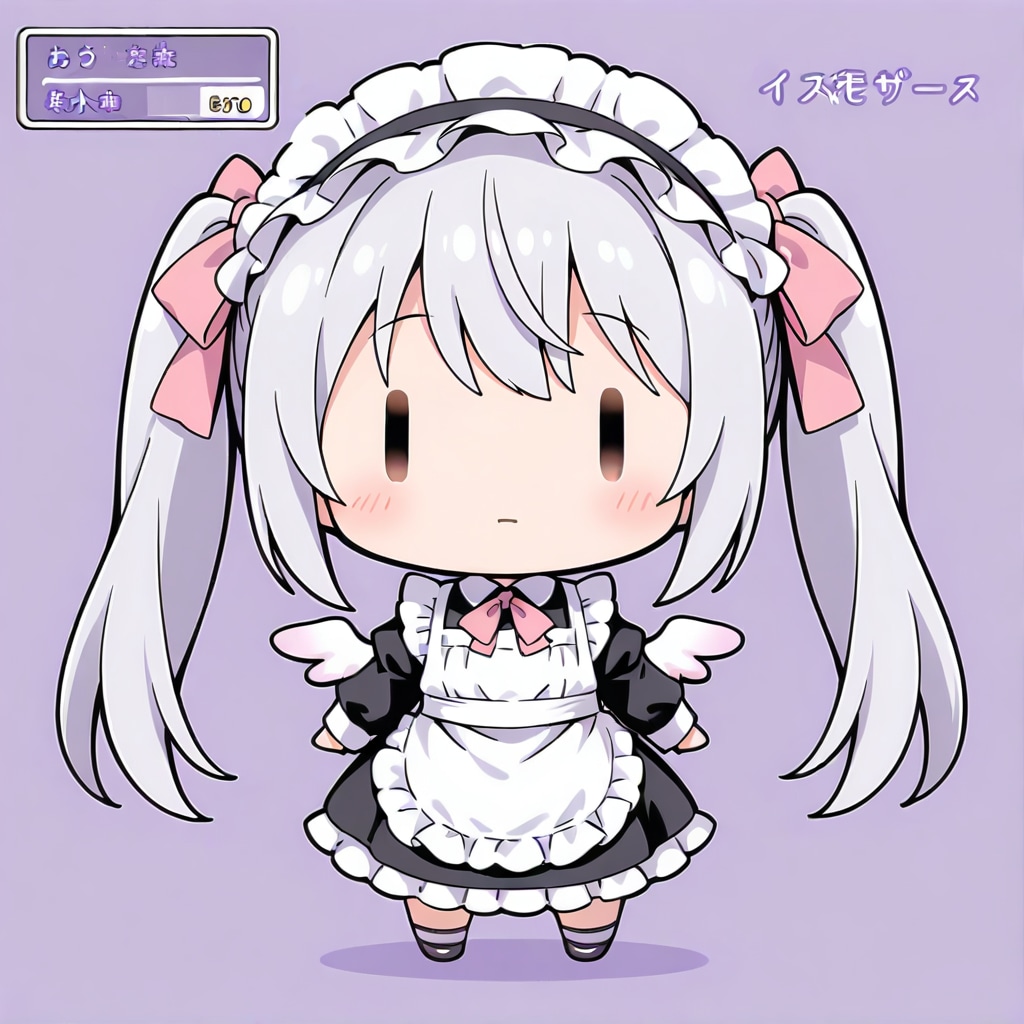 謎の呪文を唱えるチビメイドさん