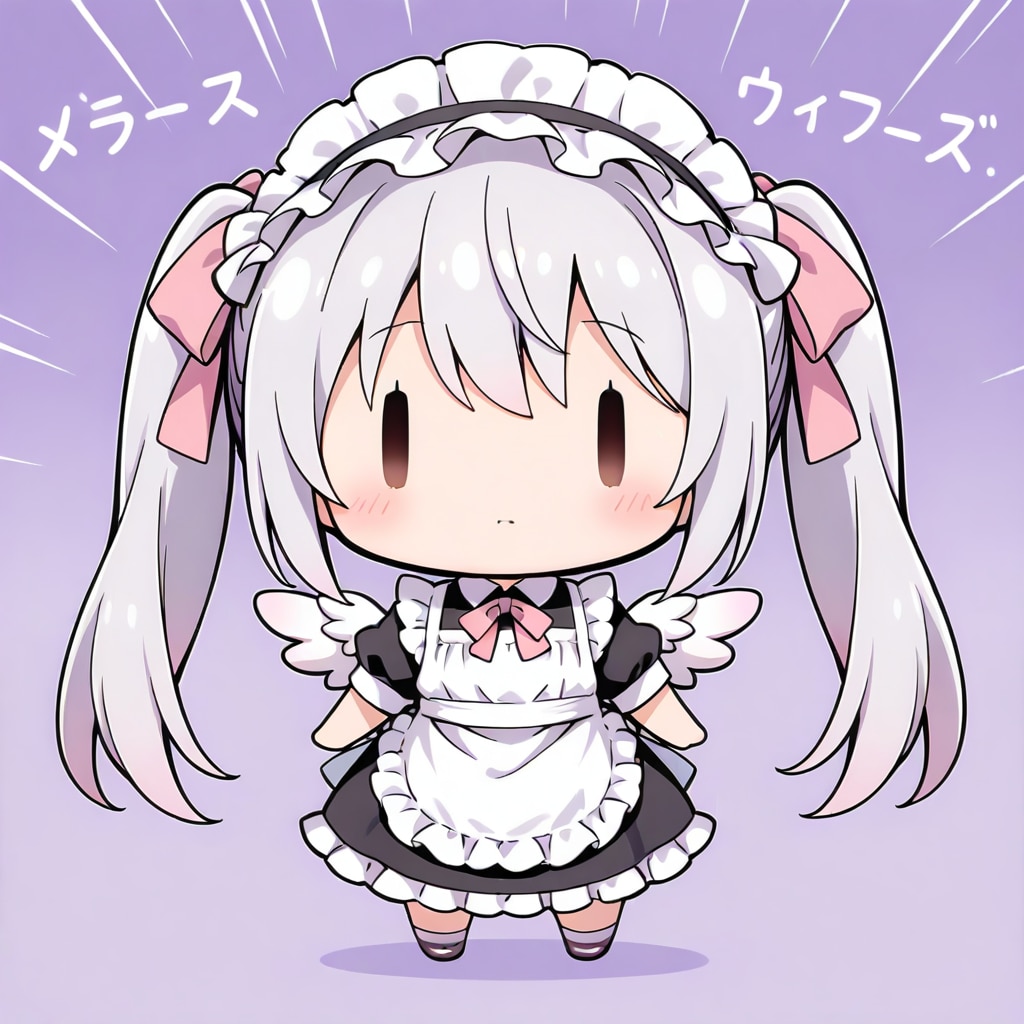 謎の呪文を唱えるチビメイドさん | の人気AIイラスト・グラビア