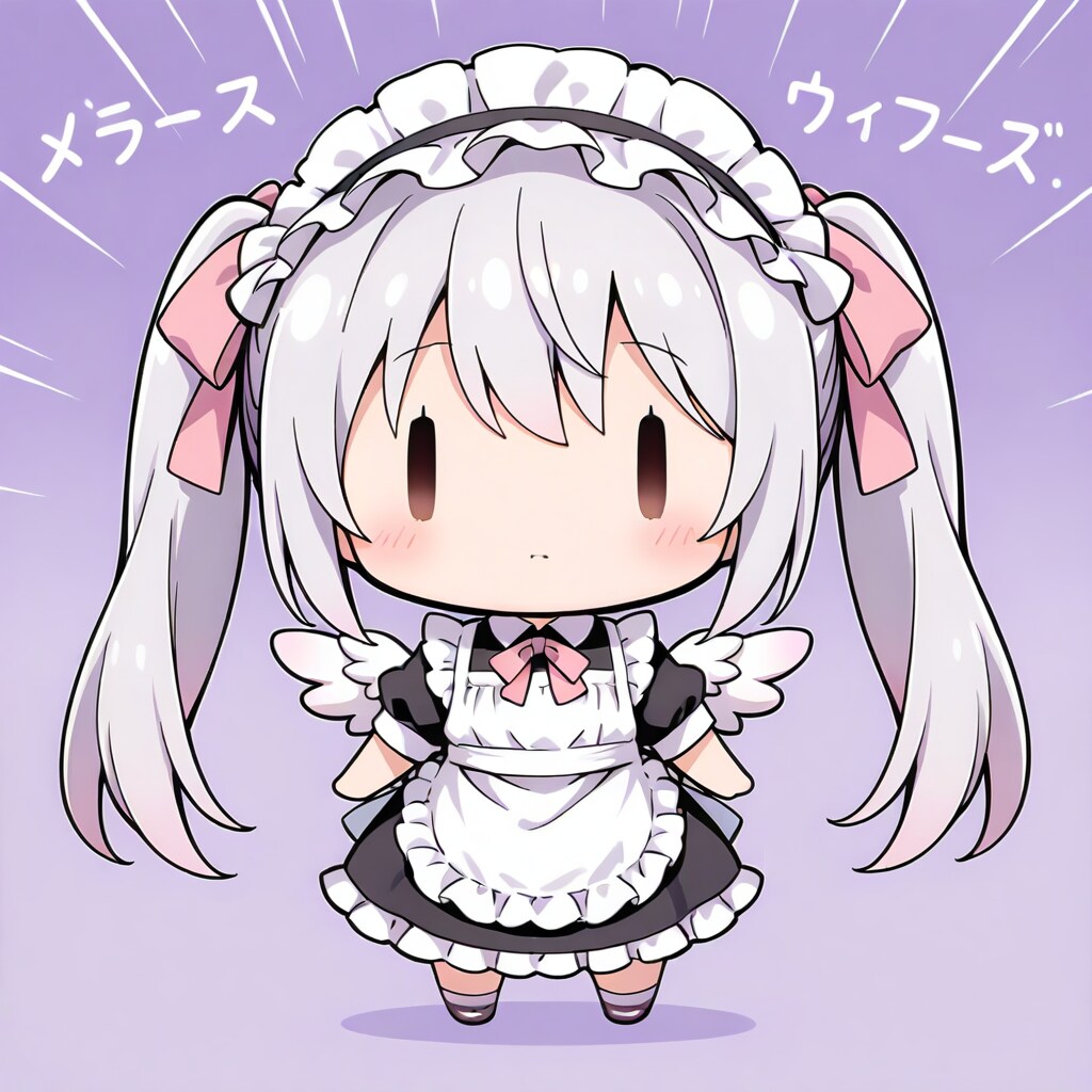 謎の呪文を唱えるチビメイドさん