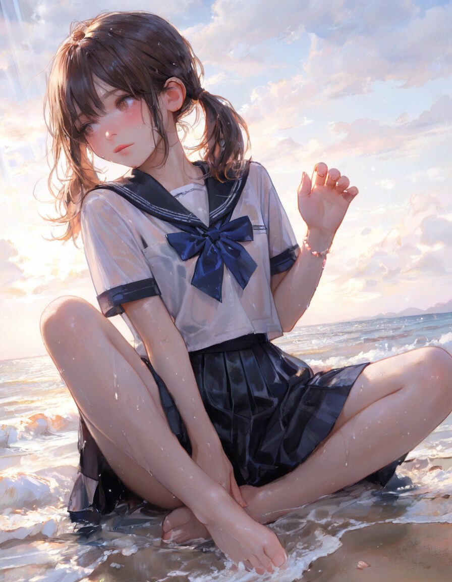海とセーラー服