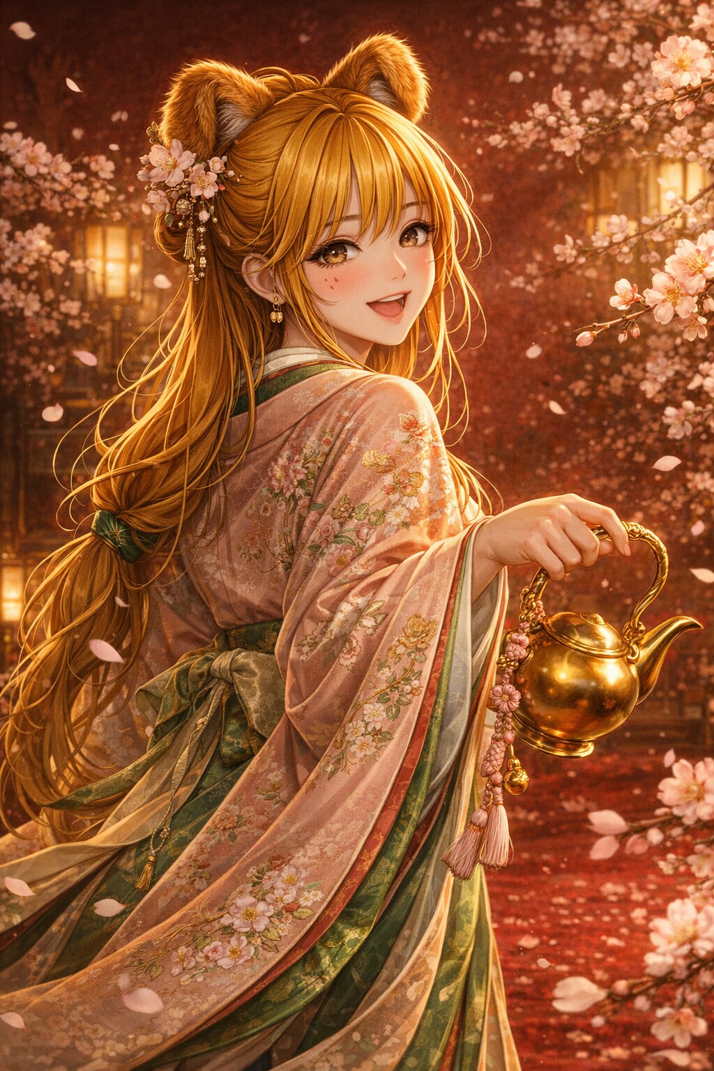 堕ち姫×提子を持つ官女（ひな祭り編）