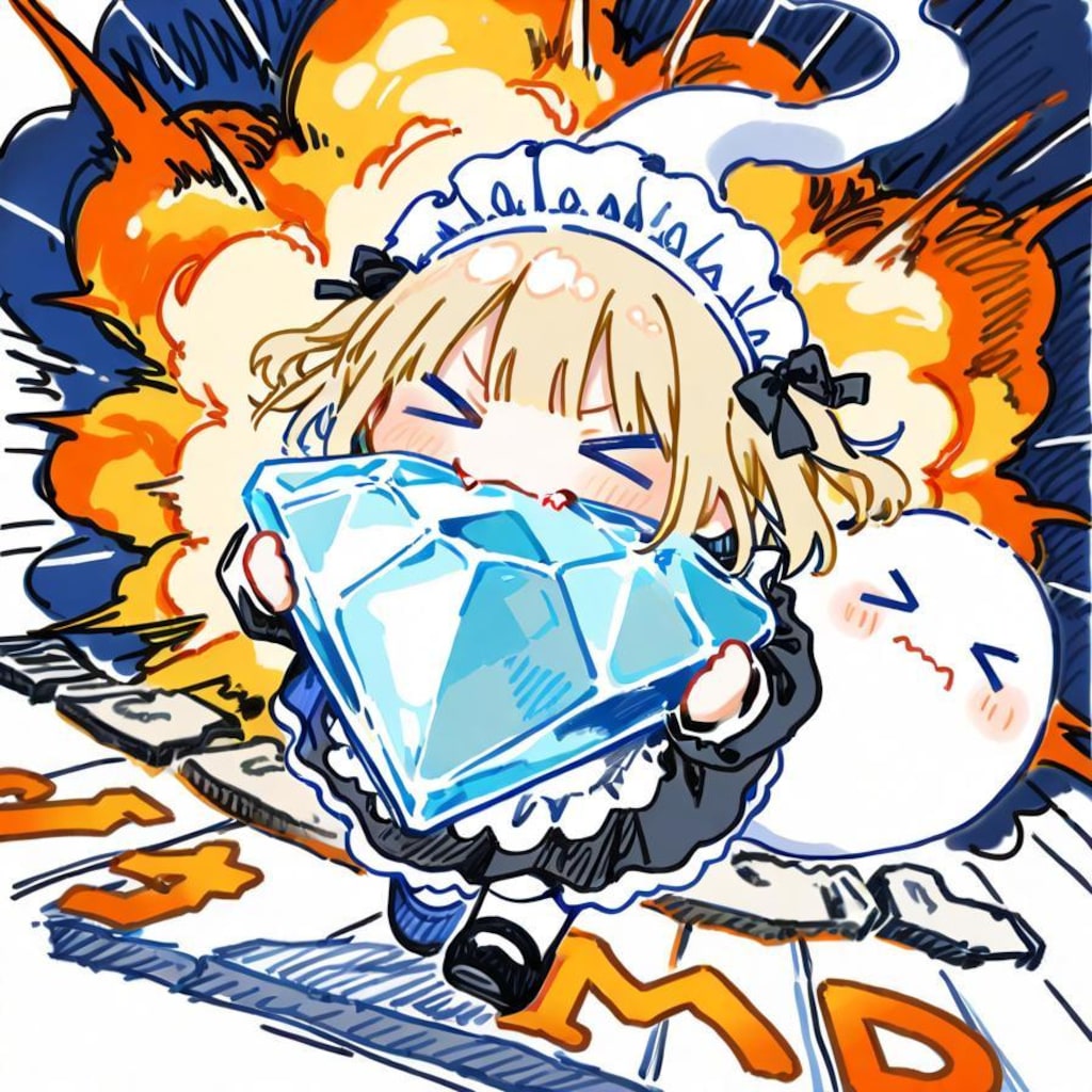 ( >ω<)掘りたてのダイアモンド美味ぇぇぇ！💎✨✨