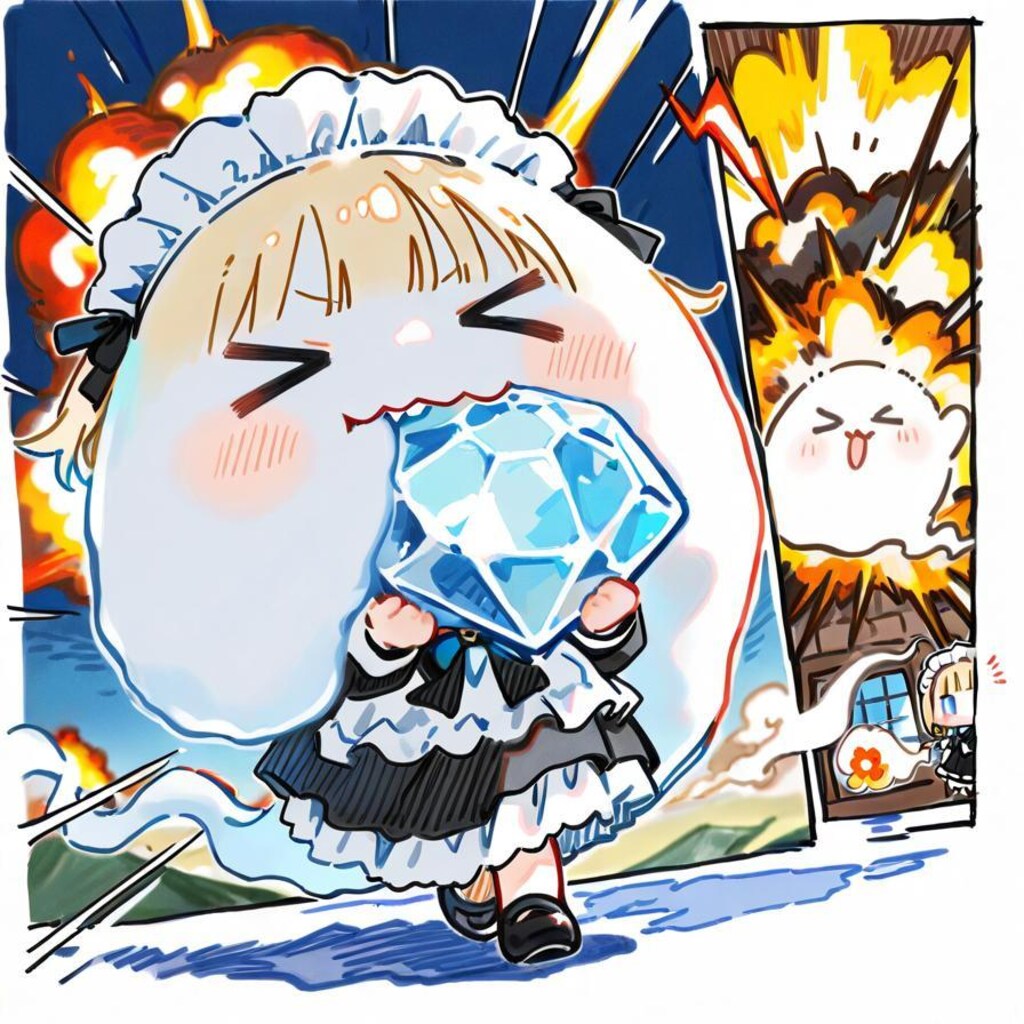 ( >ω<)掘りたてのダイアモンド美味ぇぇぇ！💎✨✨