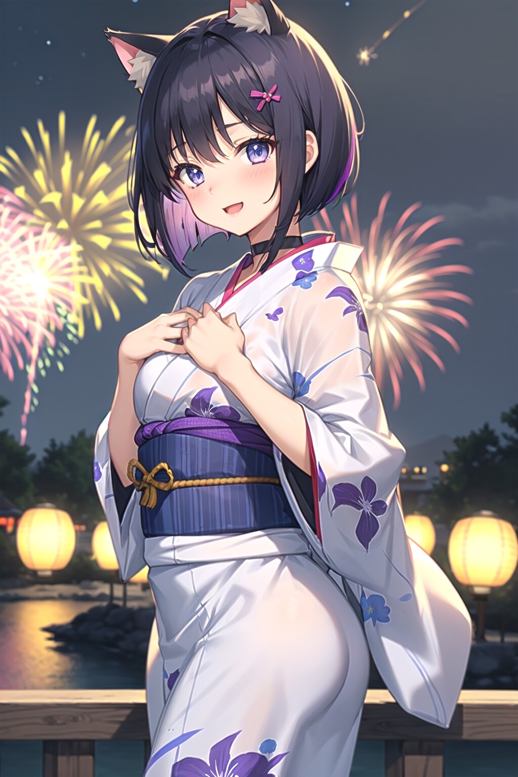 purple girl summer | の人気AIイラスト・グラビア