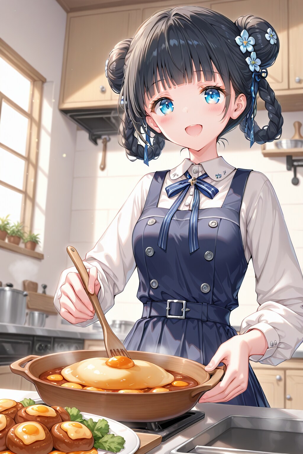 🍡「朝ごはん、もうちょっと待っててね〜♪🥰✨」