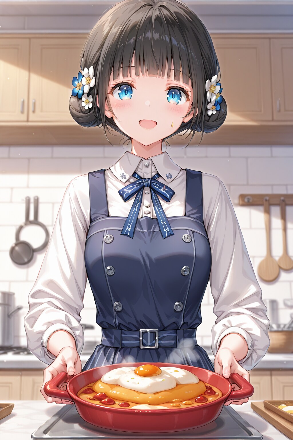 🍡「朝ごはん、もうちょっと待っててね〜♪🥰✨」