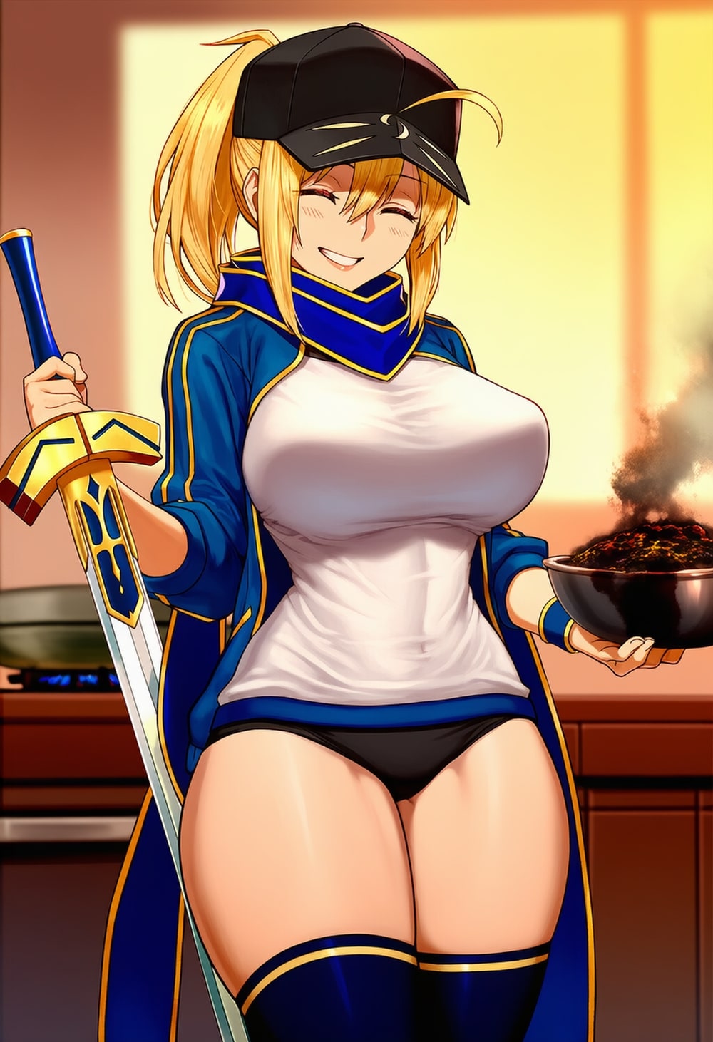 料理クッキングエプロンコスプレ人妻