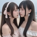 地雷系ちゃんのレズビアン029《ビーチラブSeaArt》 6枚目