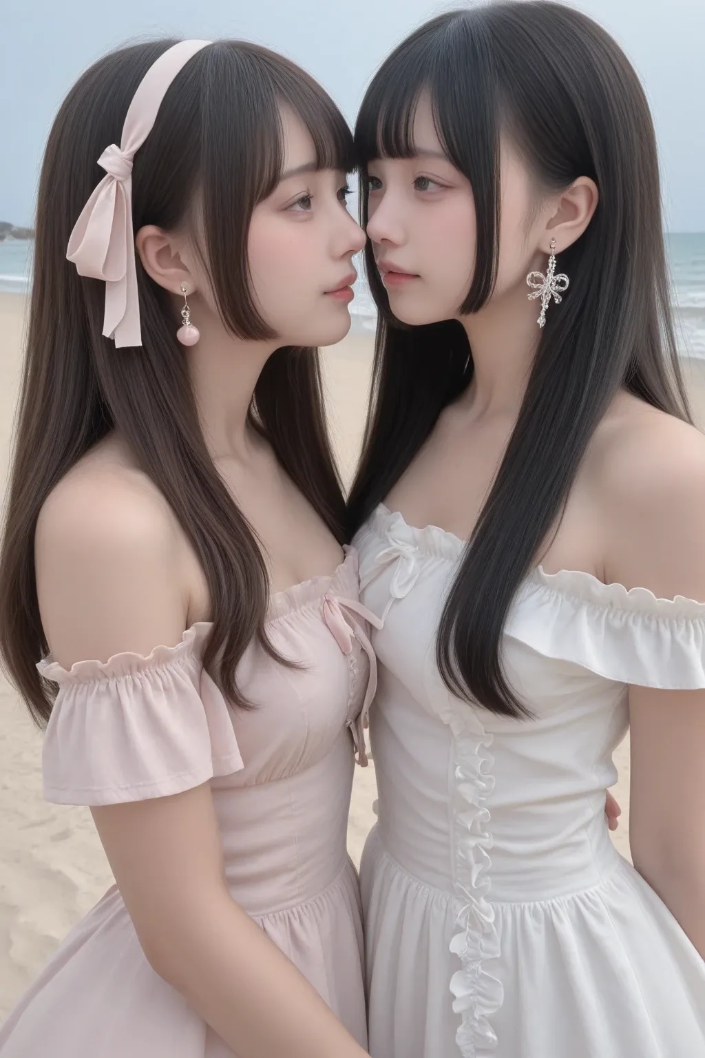 地雷系ちゃんのレズビアン029《ビーチラブSeaArt》