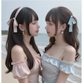 地雷系ちゃんのレズビアン029《ビーチラブSeaArt》 2枚目