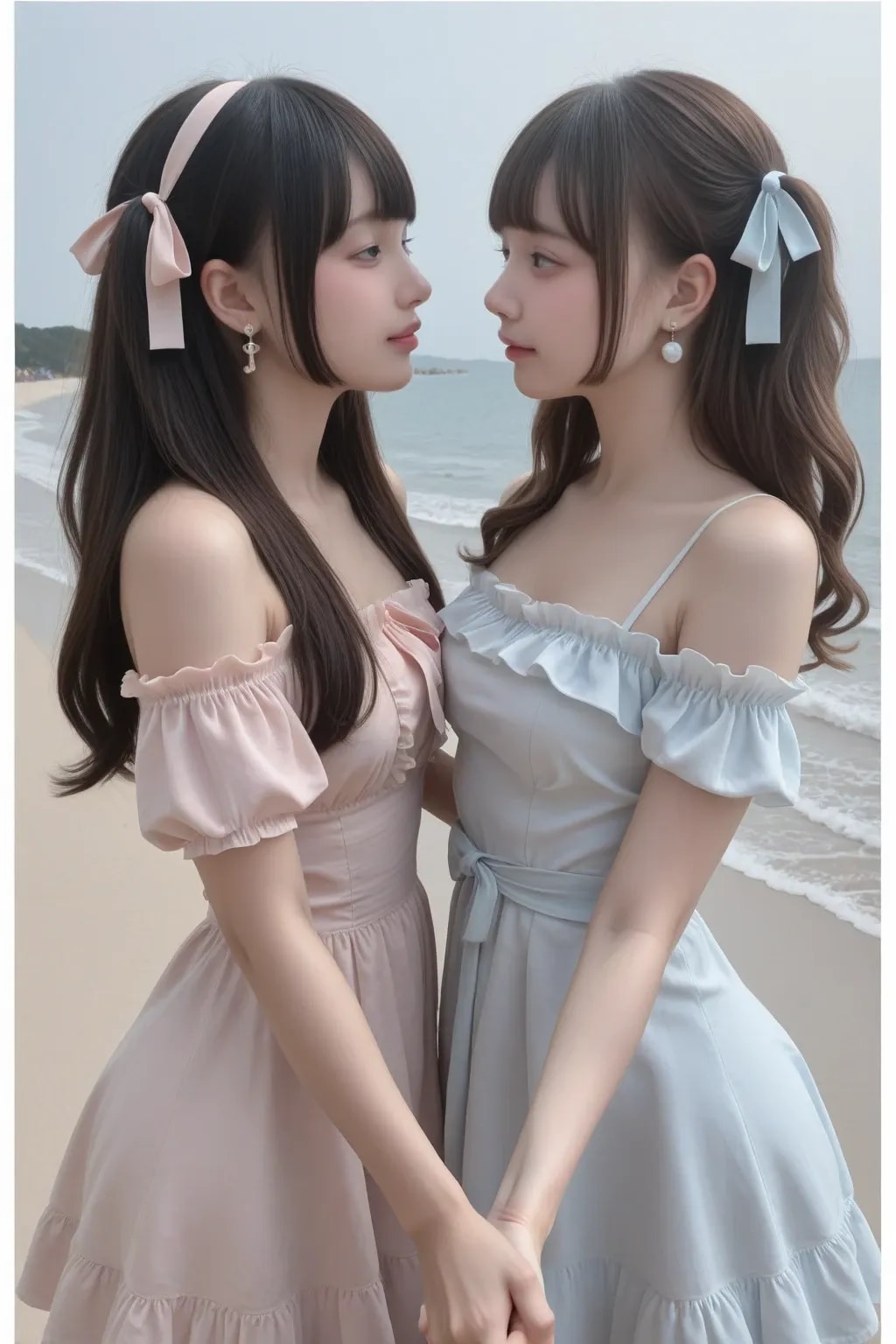 地雷系ちゃんのレズビアン029《ビーチラブSeaArt》