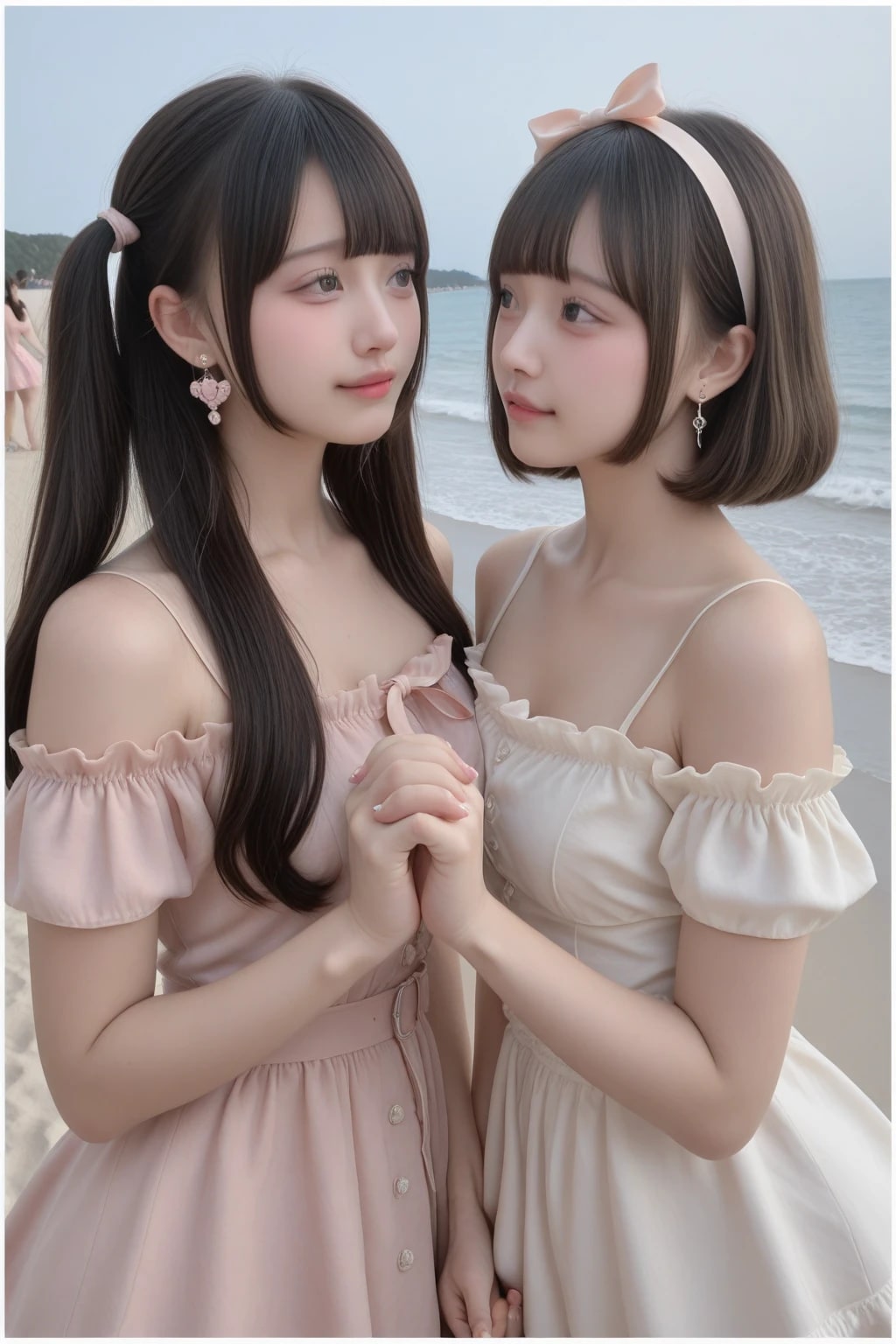地雷系ちゃんのレズビアン029《ビーチラブSeaArt》