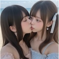 地雷系ちゃんのレズビアン029《ビーチラブSeaArt》 11枚目