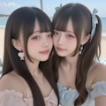 地雷系ちゃんのレズビアン029《ビーチラブSeaArt》 9枚目