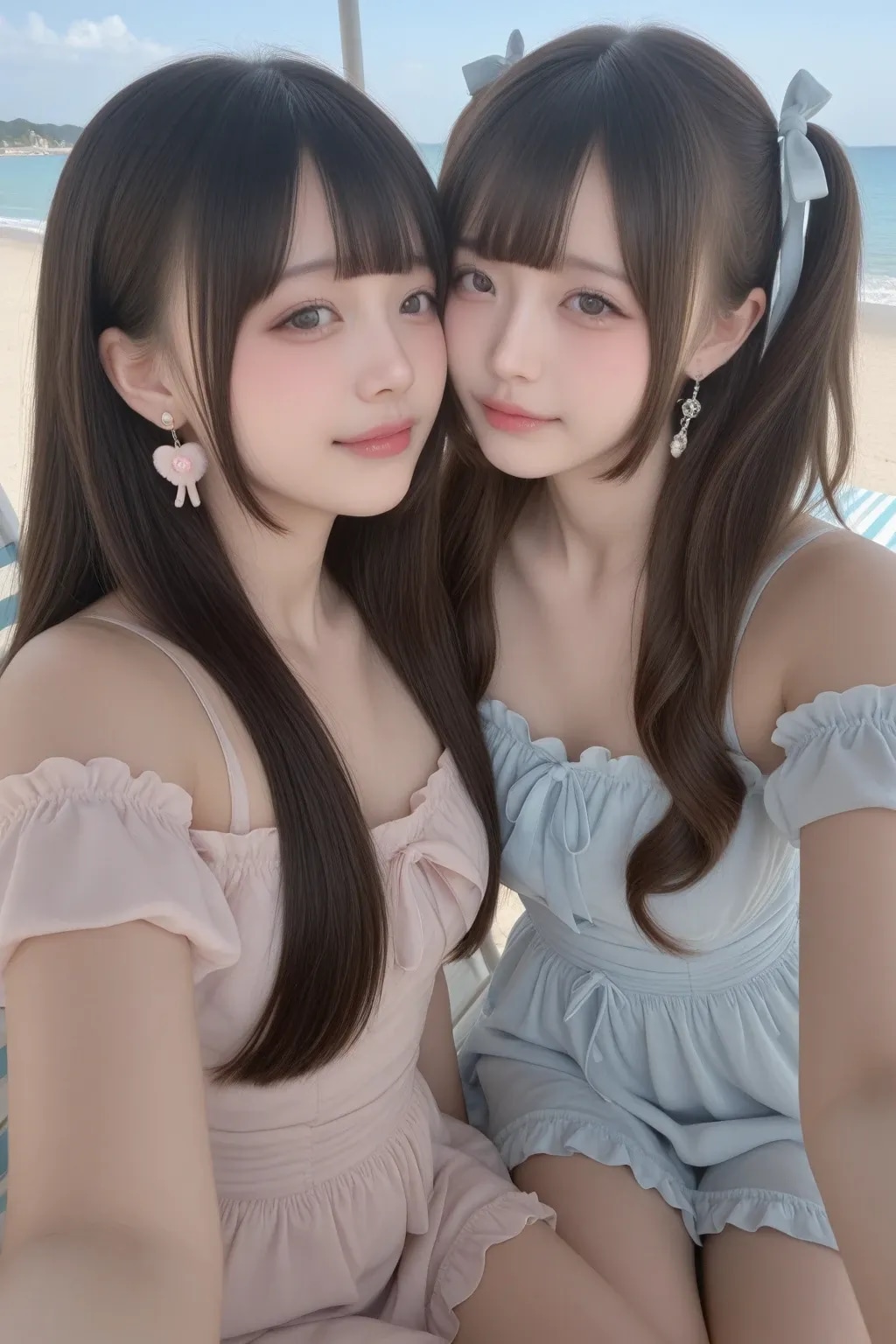 地雷系ちゃんのレズビアン029《ビーチラブSeaArt》