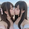 地雷系ちゃんのレズビアン029《ビーチラブSeaArt》 12枚目