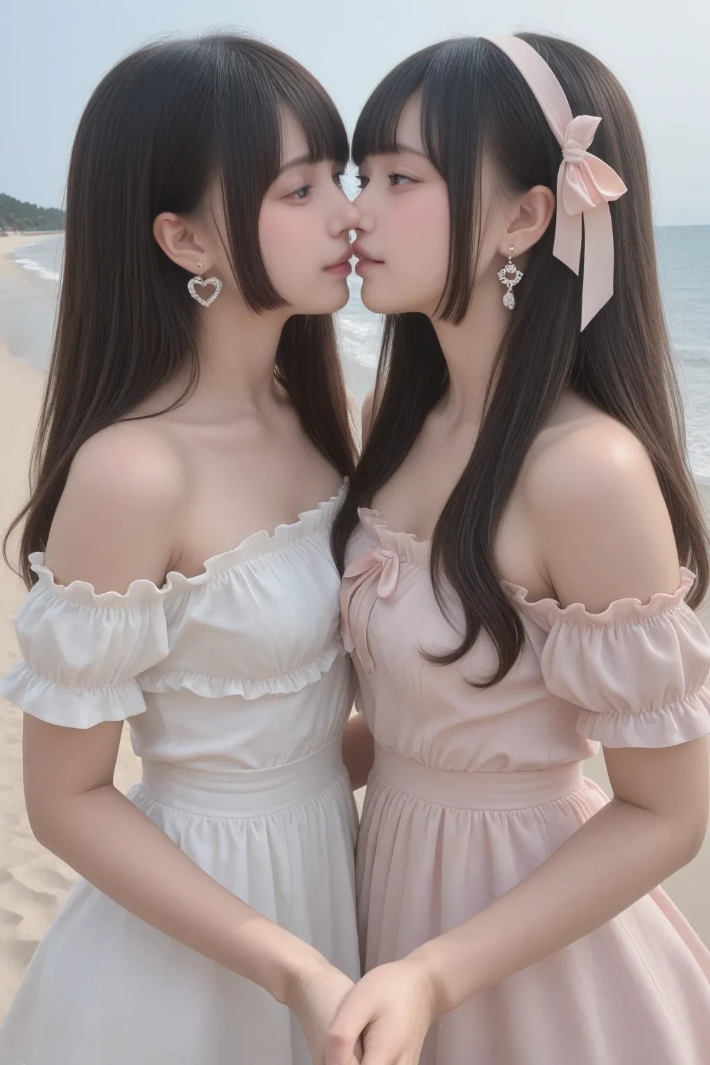 地雷系ちゃんのレズビアン029《ビーチラブSeaArt》