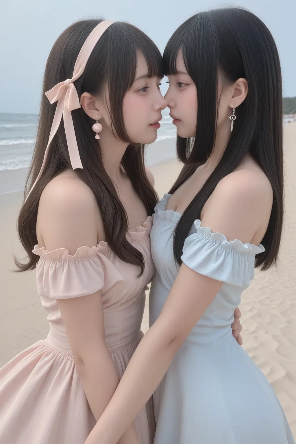地雷系ちゃんのレズビアン029《ビーチラブSeaArt》