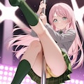 千早愛音がポールダンスしてパンチラ 12枚目