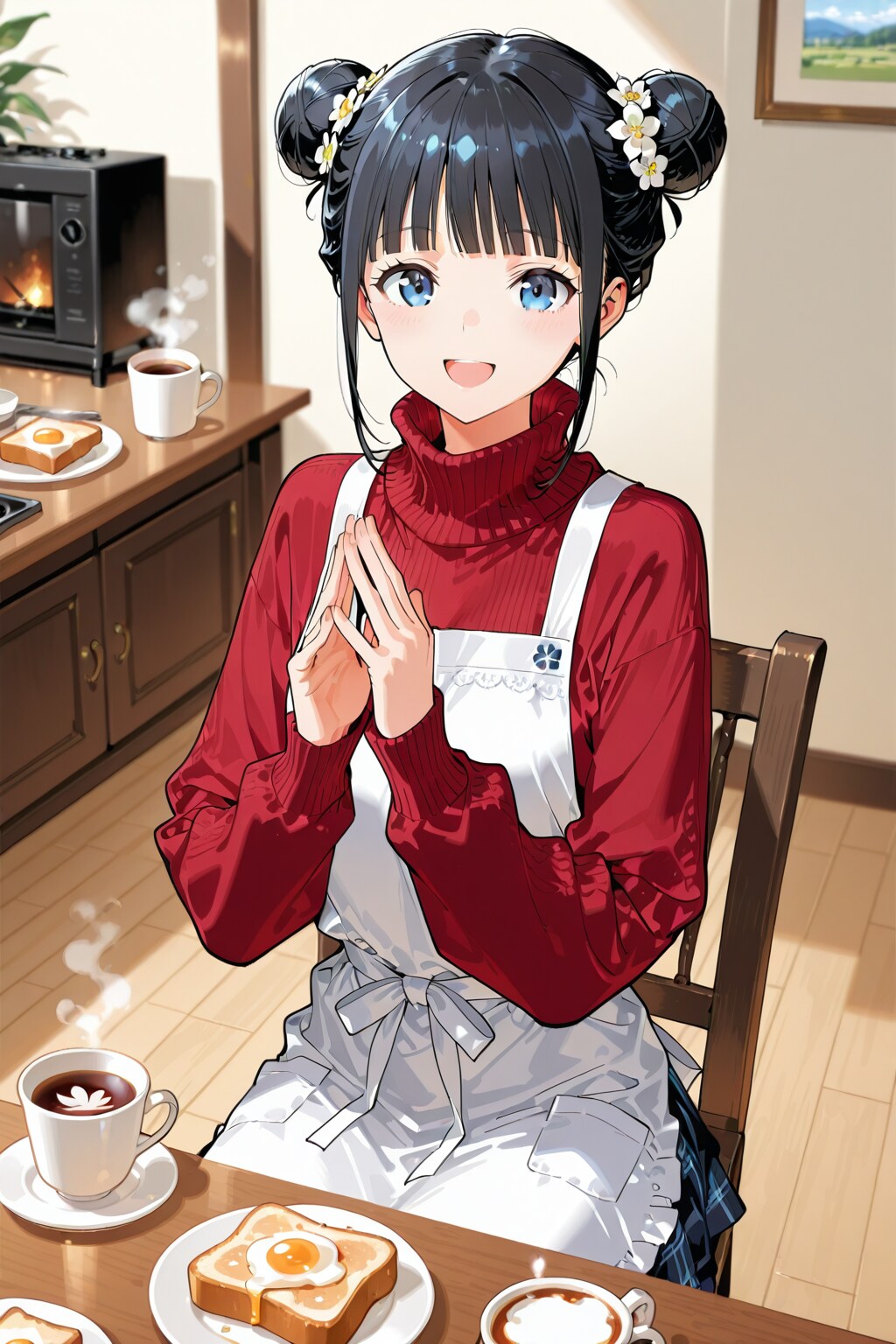 おだんごちゃん🍡✨と朝ごはん🍚✨　4/1