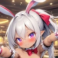 逆バニーの褐色エルフ 2枚目