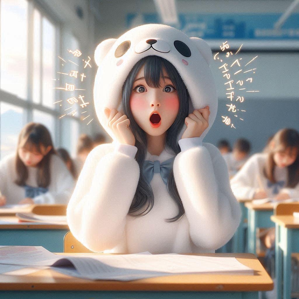 期末テスト直前のアザラシちゃん