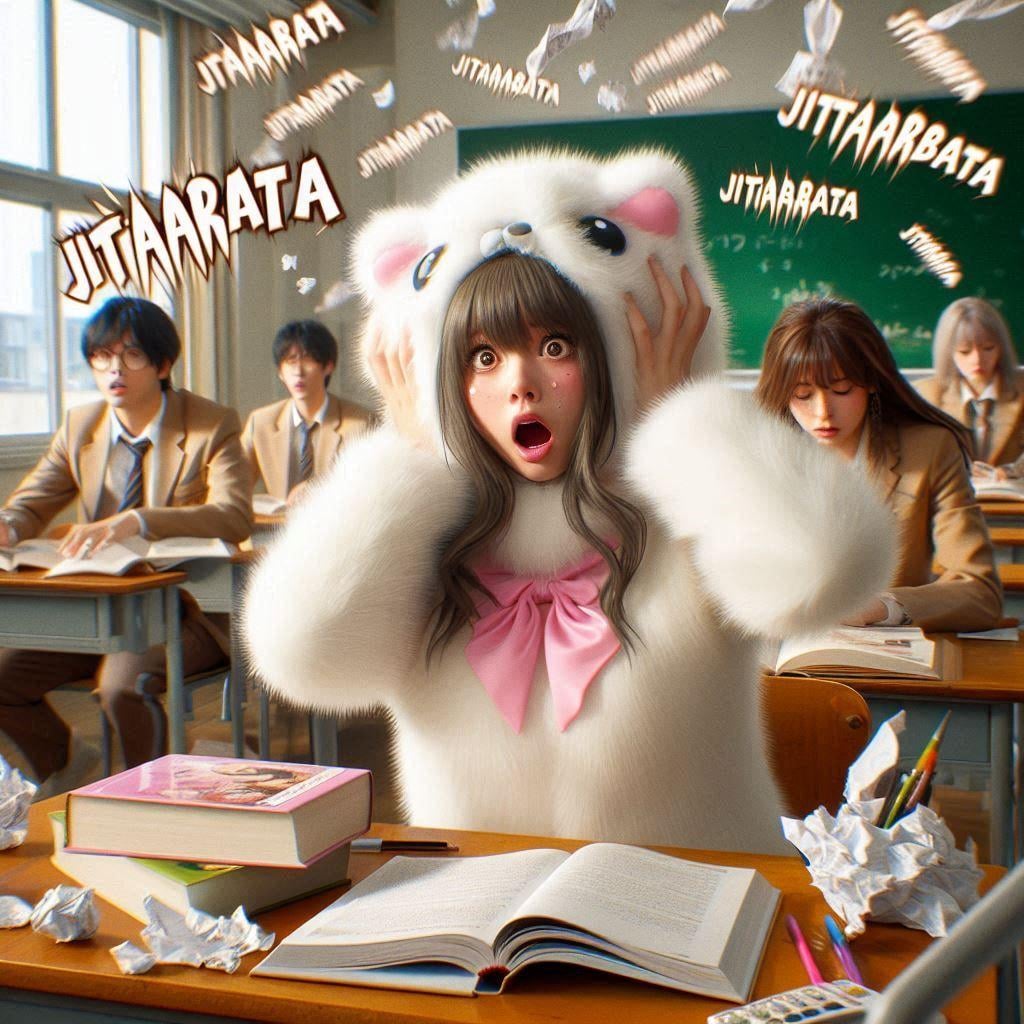 期末テスト直前のアザラシちゃん