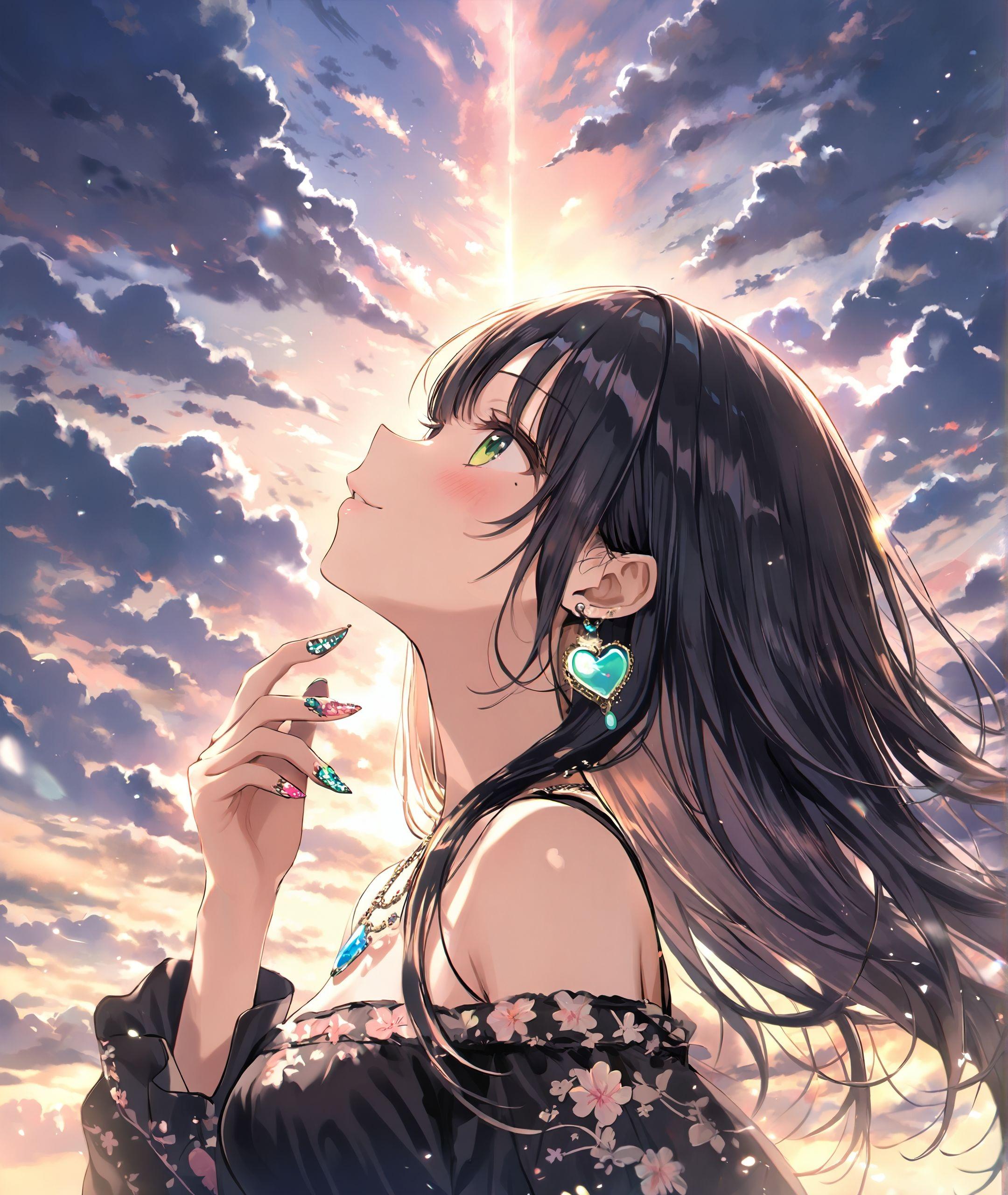 空を見上げて