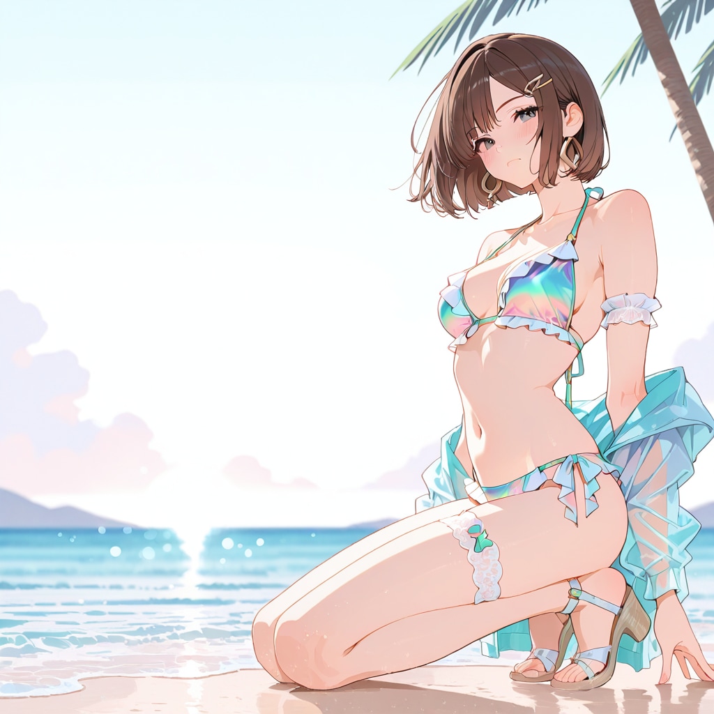 砂浜の煌めき