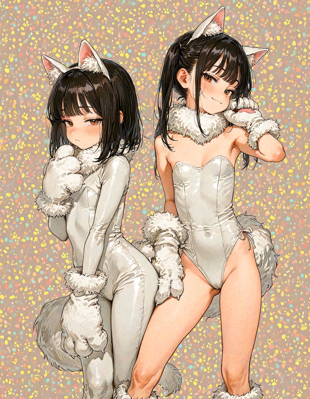 猫耳とボディスーツとか