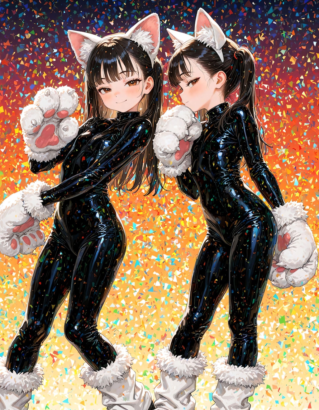 猫耳とボディスーツとか