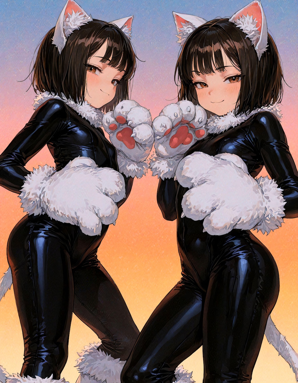 猫耳とボディスーツとか