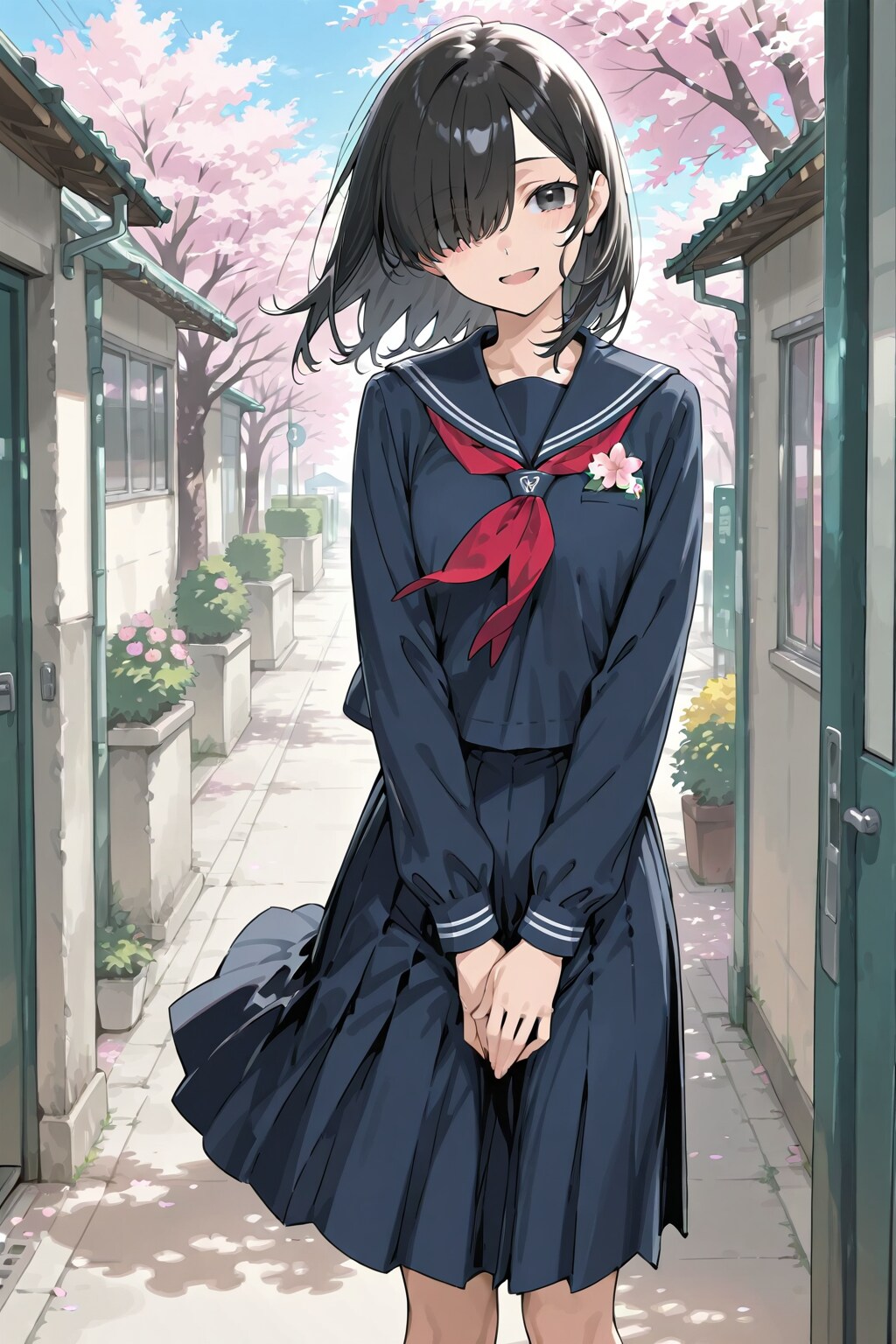 めかくれ女子＃１３６ | の人気AIイラスト・グラビア