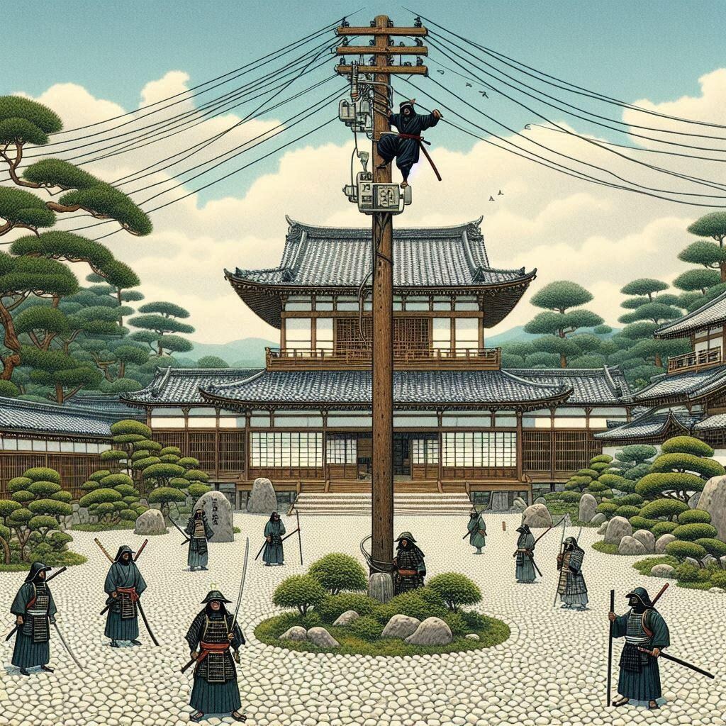 電柱でござる。