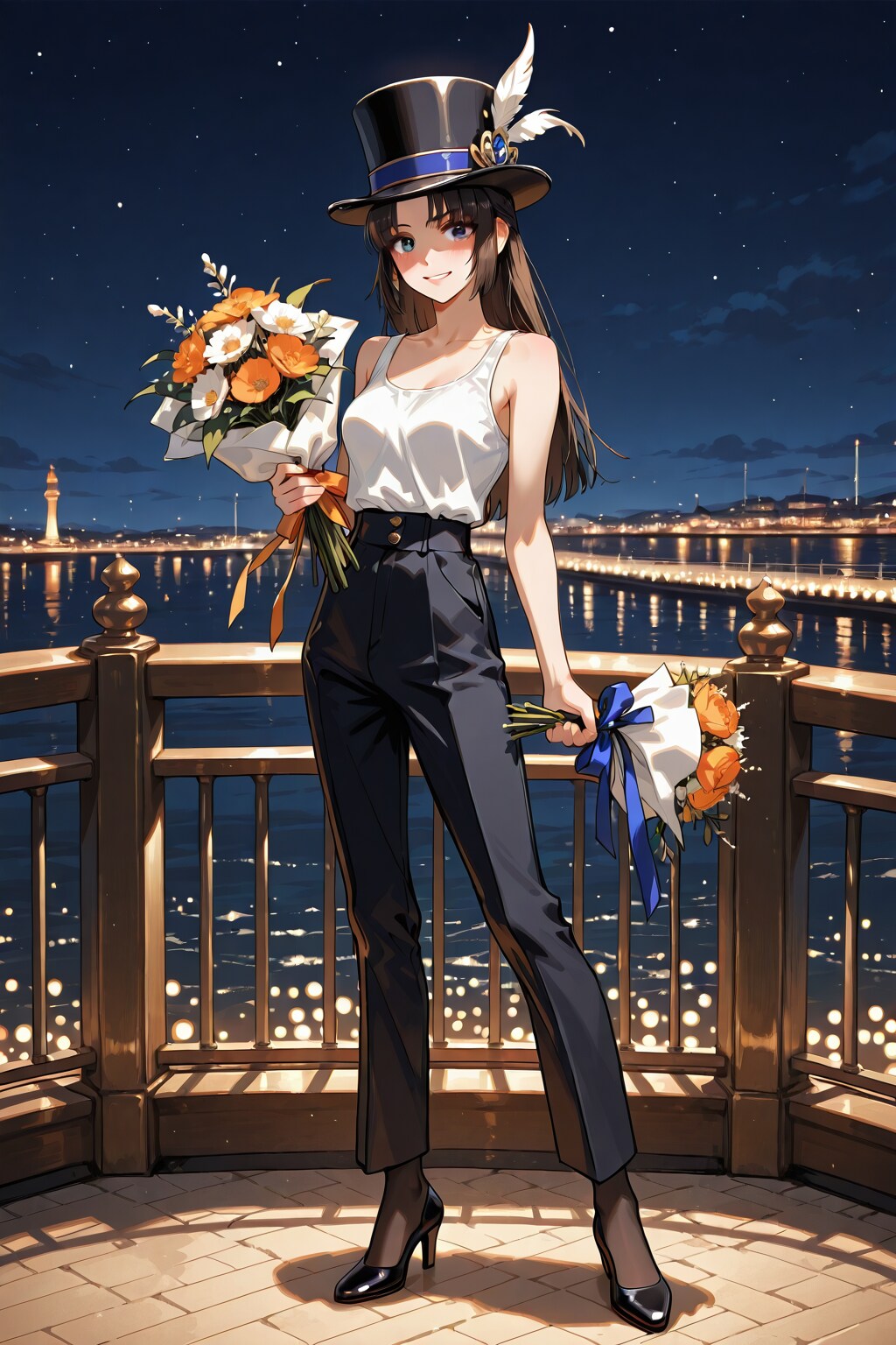 真蹟　かっこかわいいダンサー白鳥英美梨の横浜港花束贈呈