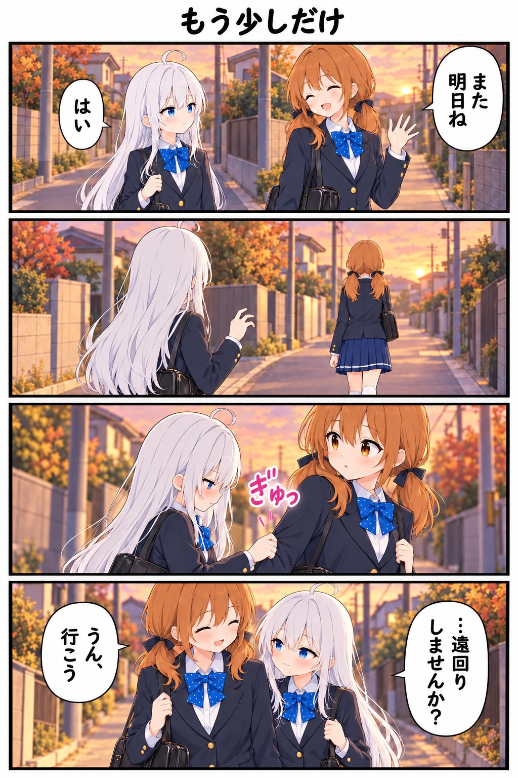 希乃果ちゃんと遊子先輩　もう少しだけ | の人気AIイラスト・グラビア