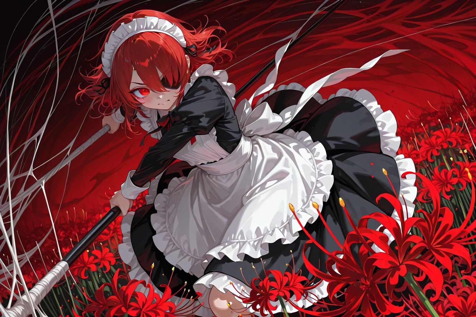 彼岸で戦うメイドさん | の人気AIイラスト・グラビア