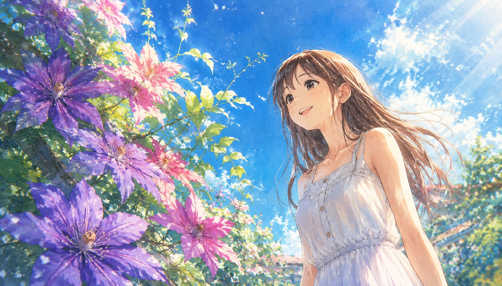誕生花　0701 クレマチス