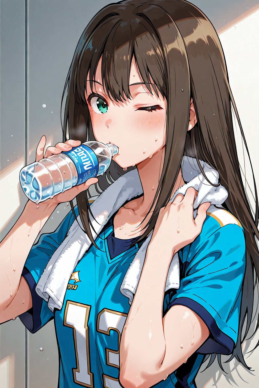 スポーツドリンクのCM撮影
