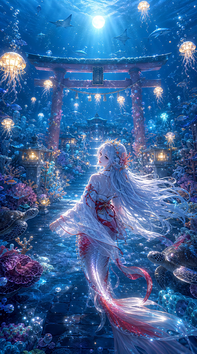 🌊 海底神社の夏祭り 🏮