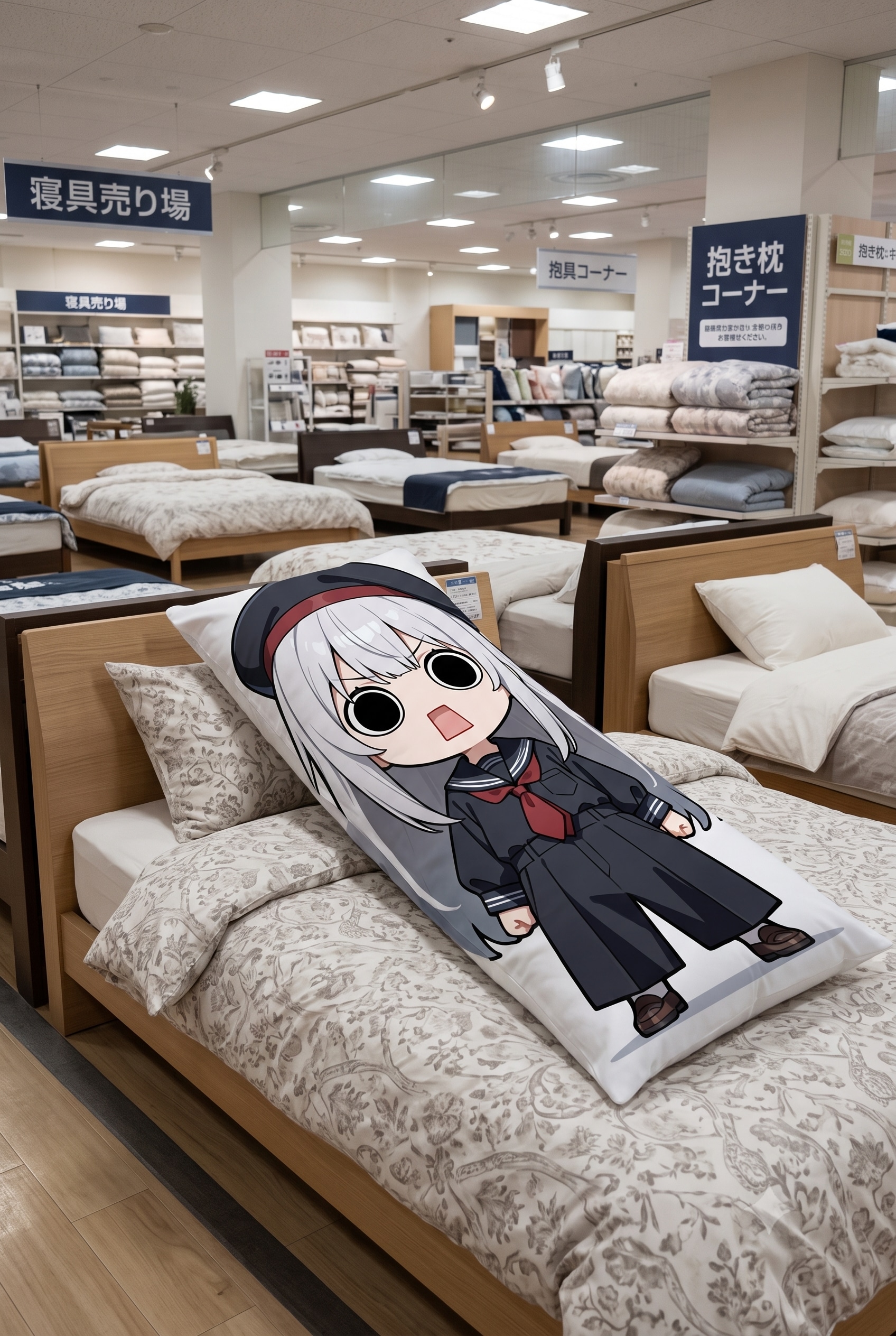 抱き枕えらいこっちゃ嬢 | の人気AIイラスト・グラビア