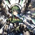 緑髪ロボット娘 たくさん 6枚目