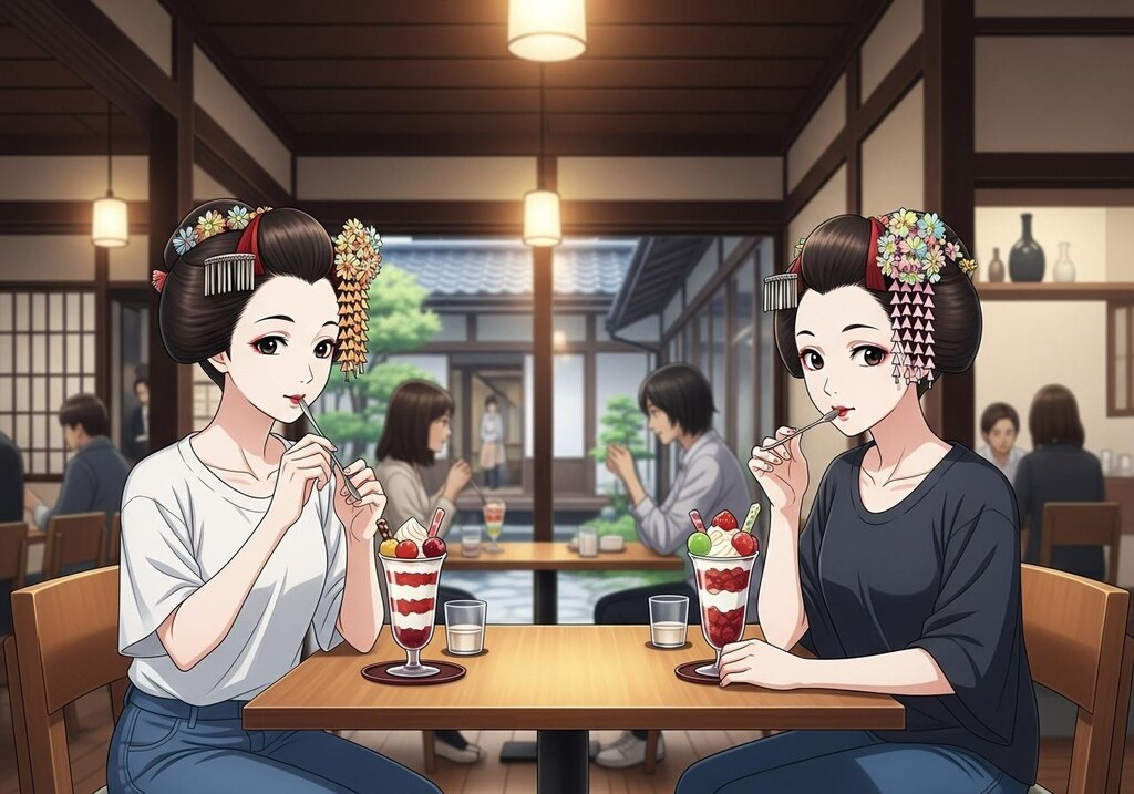 舞妓さんのフリータイム