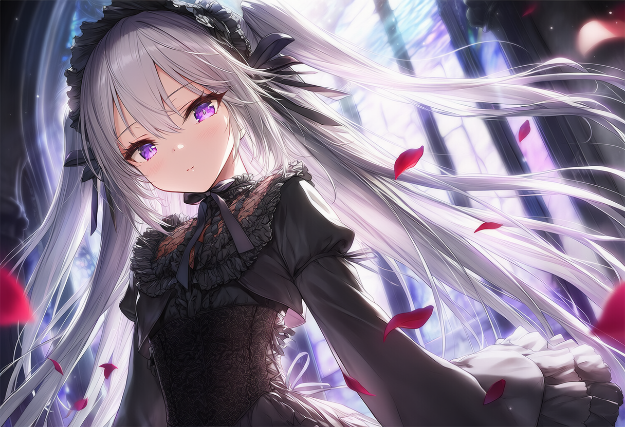 ステンドグラスと少女 | の人気AIイラスト・グラビア